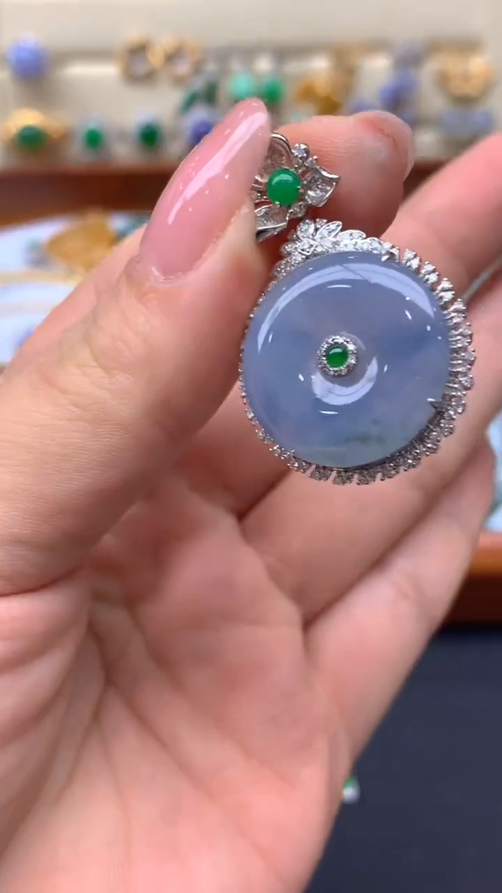 【闪购商品】翡翠颈饰18K金镶嵌262-天然翡翠