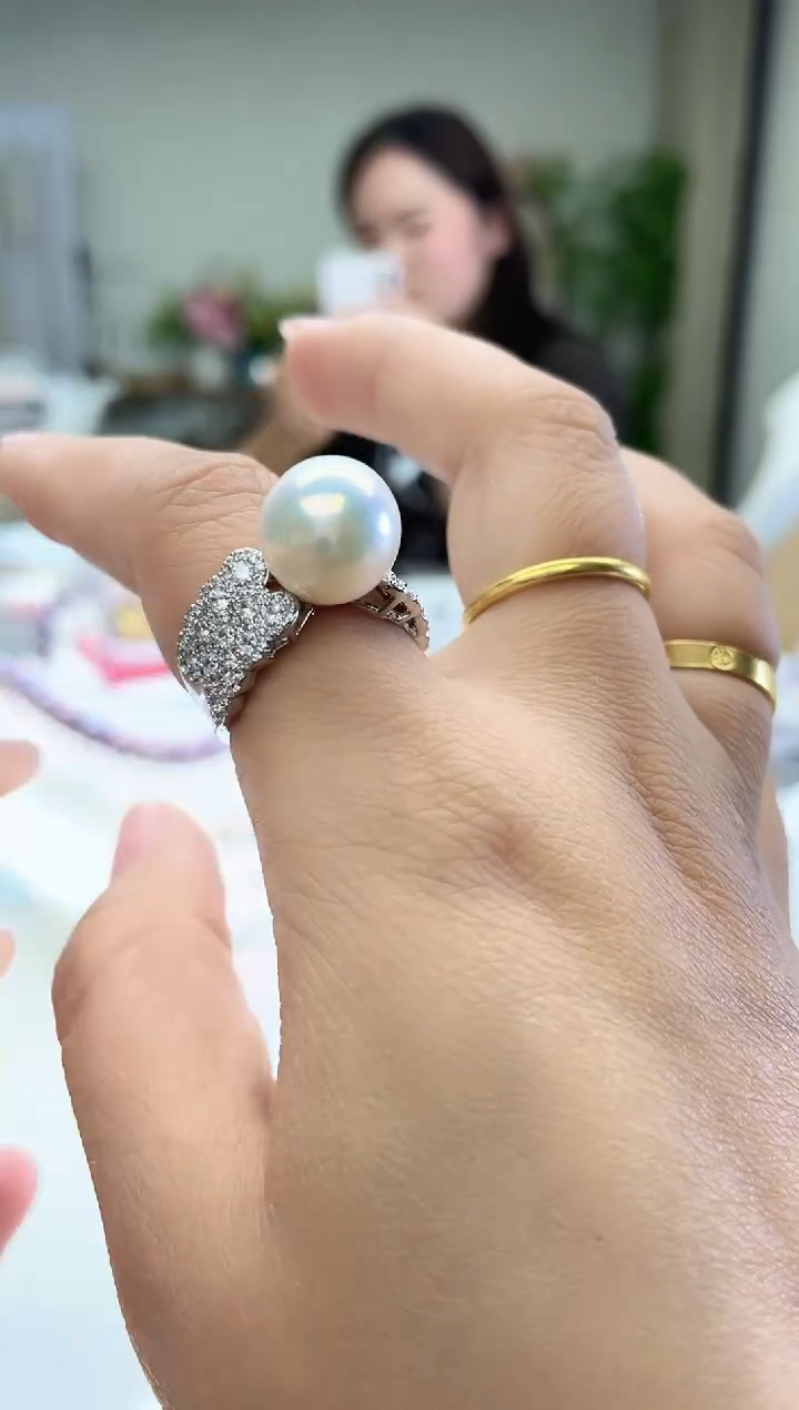 未镶嵌戒指淡水珍珠白色系