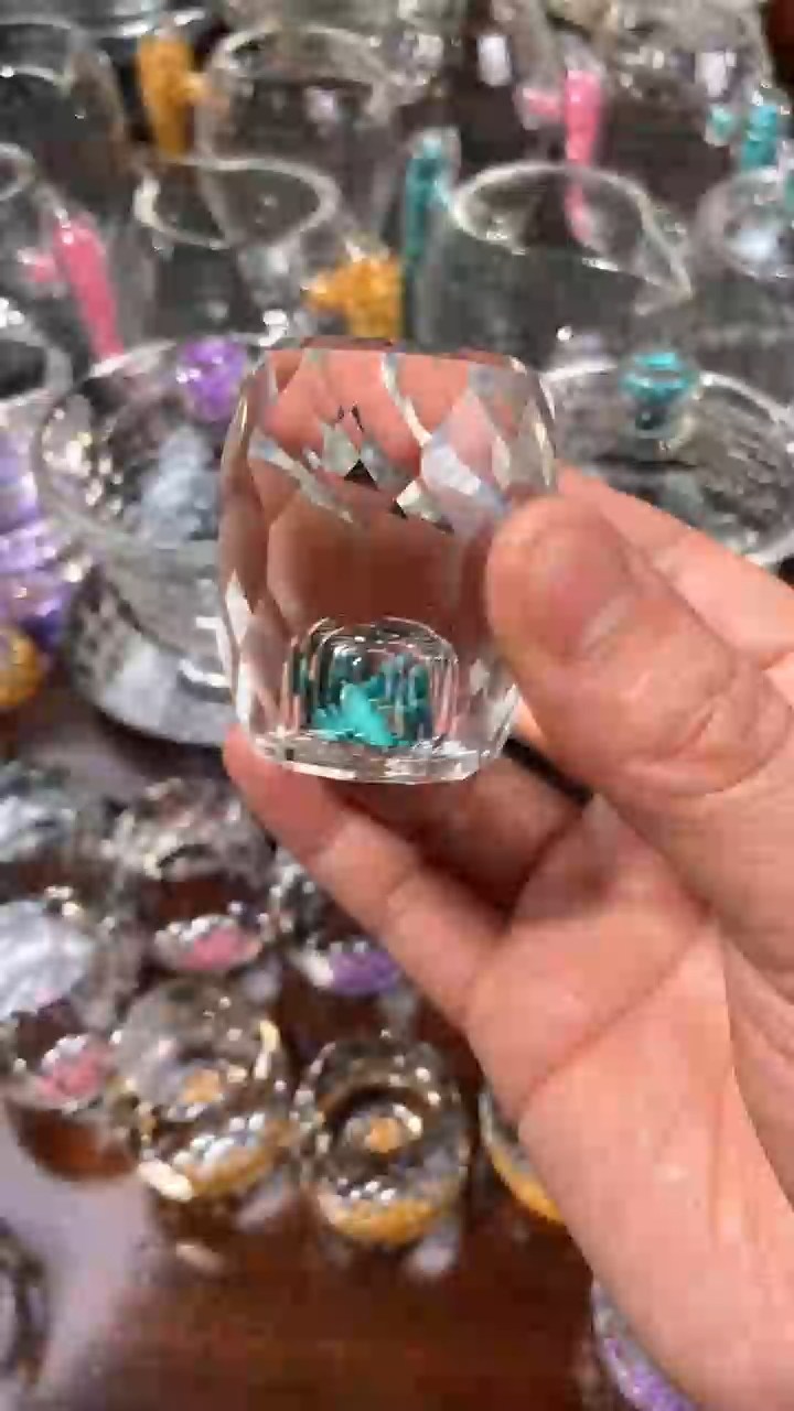 【闪购商品】玺宴新款水晶盖置绿松石