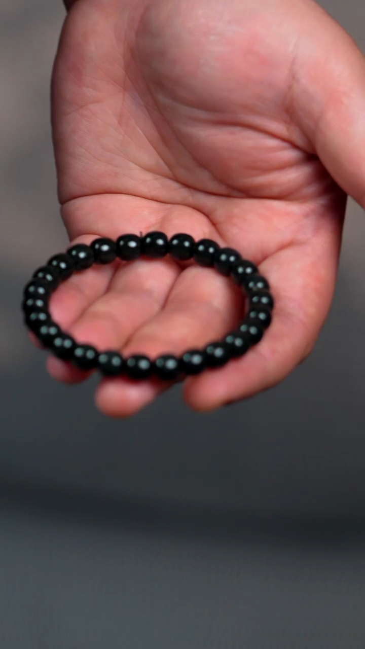 未镶嵌手链和田玉8mm塔青特细