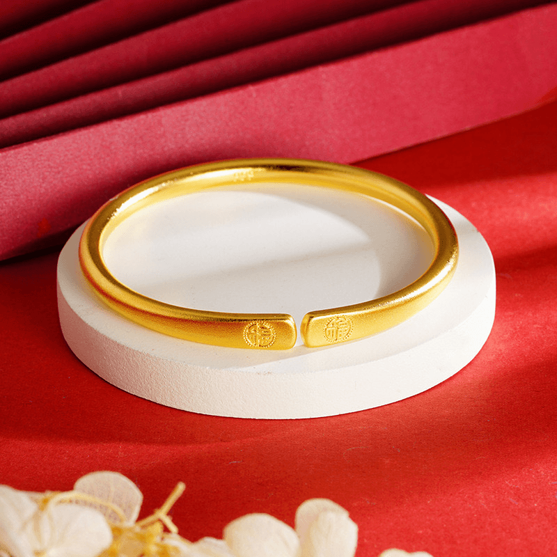 【粉丝专享】精美时尚百搭开口可调节双福手镯