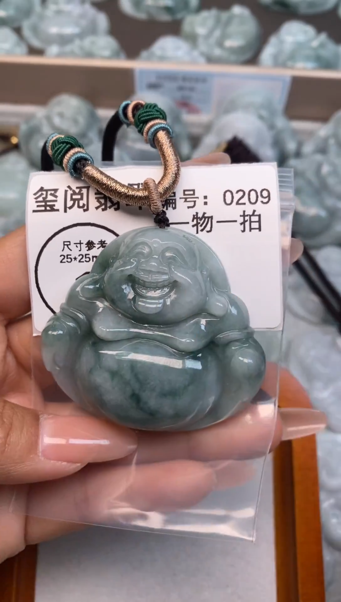 颈饰未镶嵌翡翠雪*大肚佛公0209