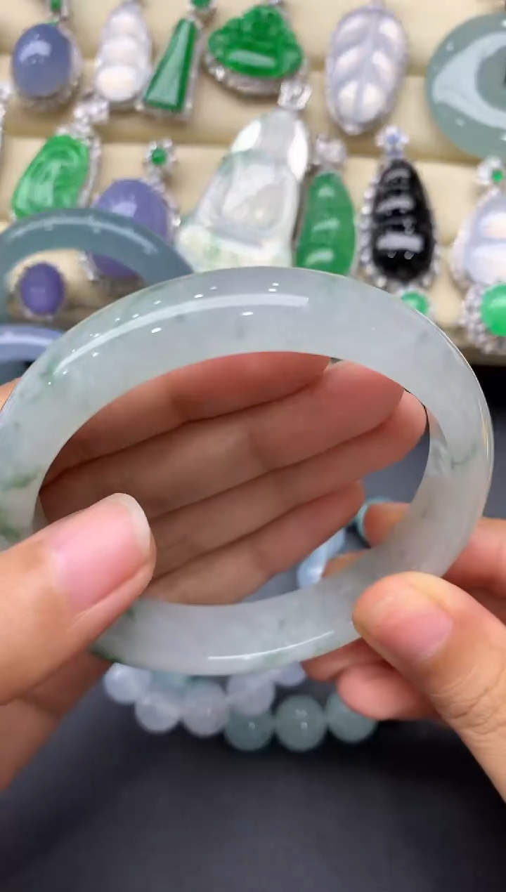 未镶嵌手镯翡翠322-中国好珍宝