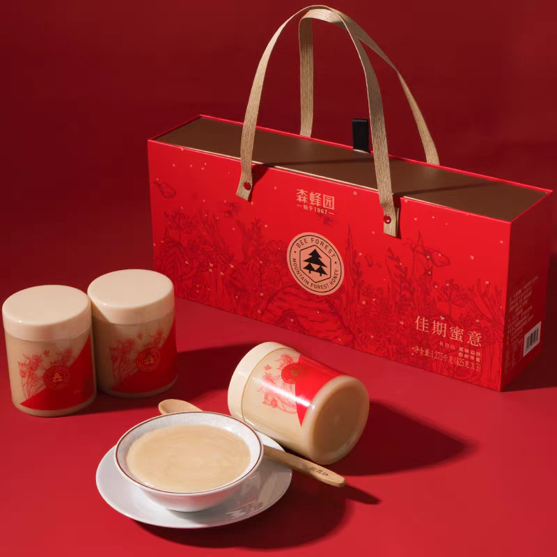 【2026/2/23到期】森蜂园佳期蜜意椴树原蜜礼盒1.275kg