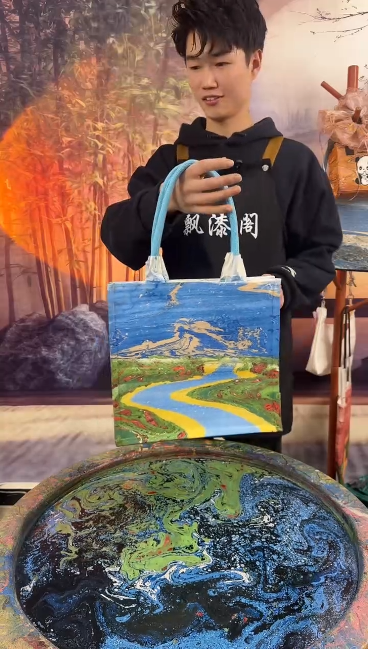 雪山花海现场制作