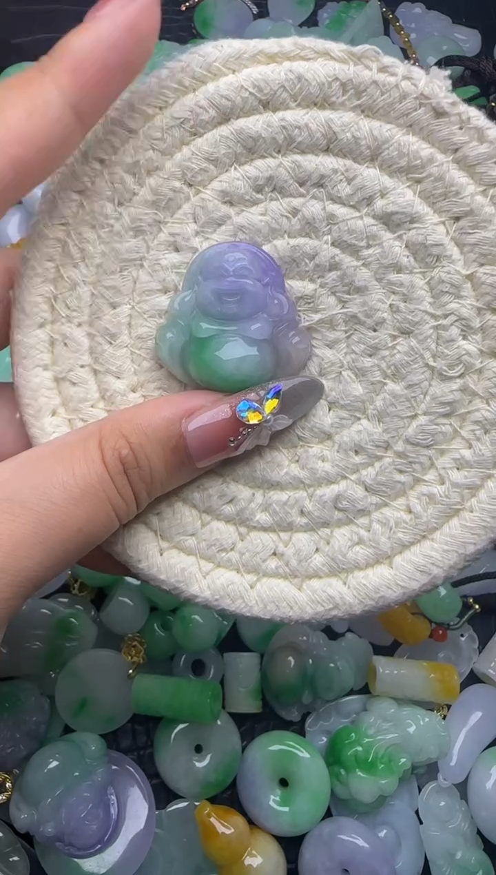 翡翠未镶嵌颈饰天然缅甸翡翠吊坠