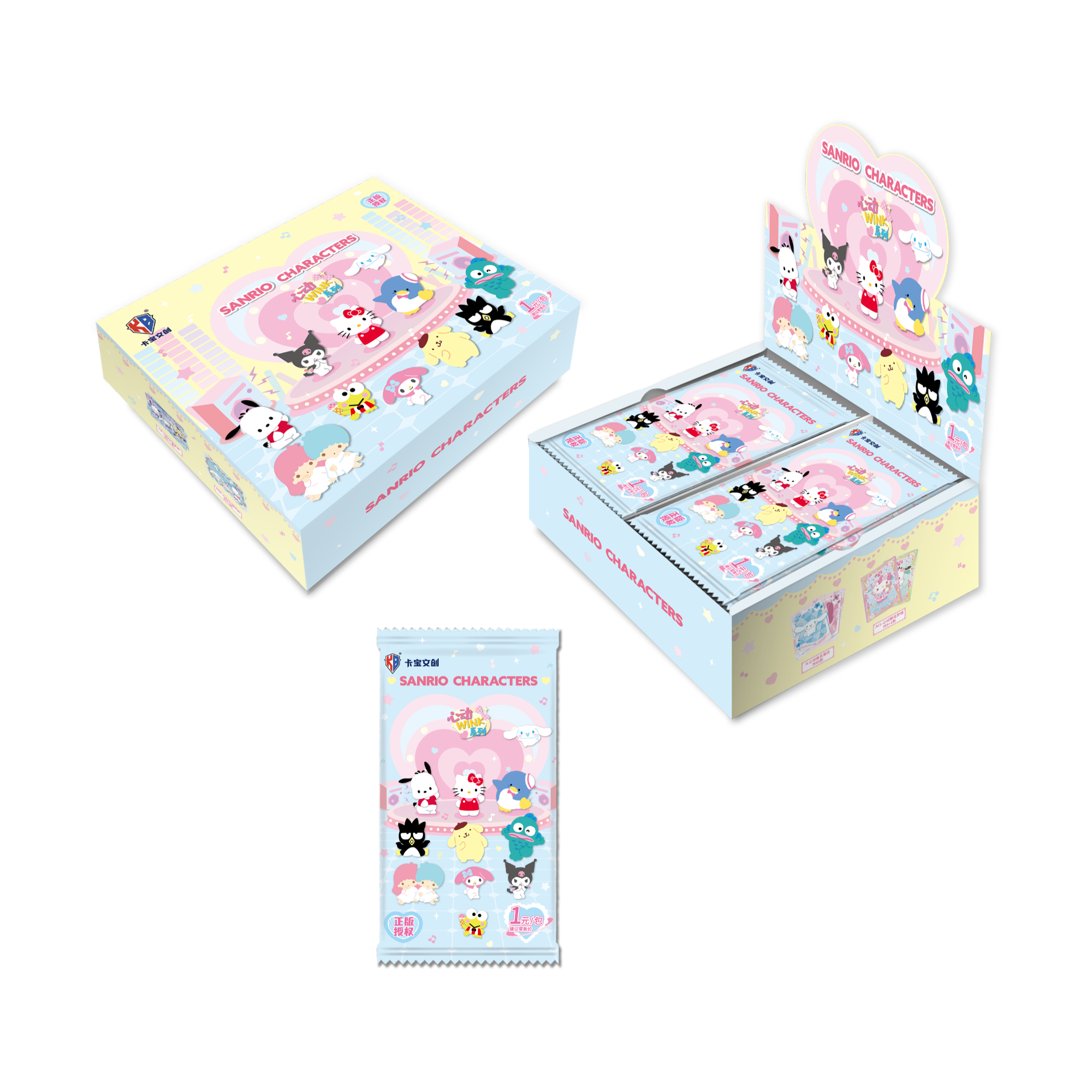 【抓Kitty】萌萌专属三丽鸥家族 拍立得卡 心动wink第五弹V1卡牌