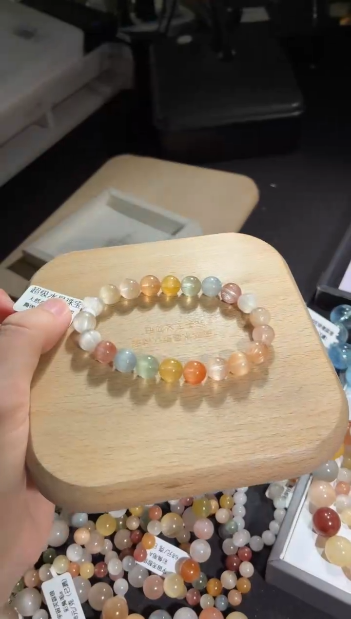 未镶嵌手链水晶133号多样性发一L 8+