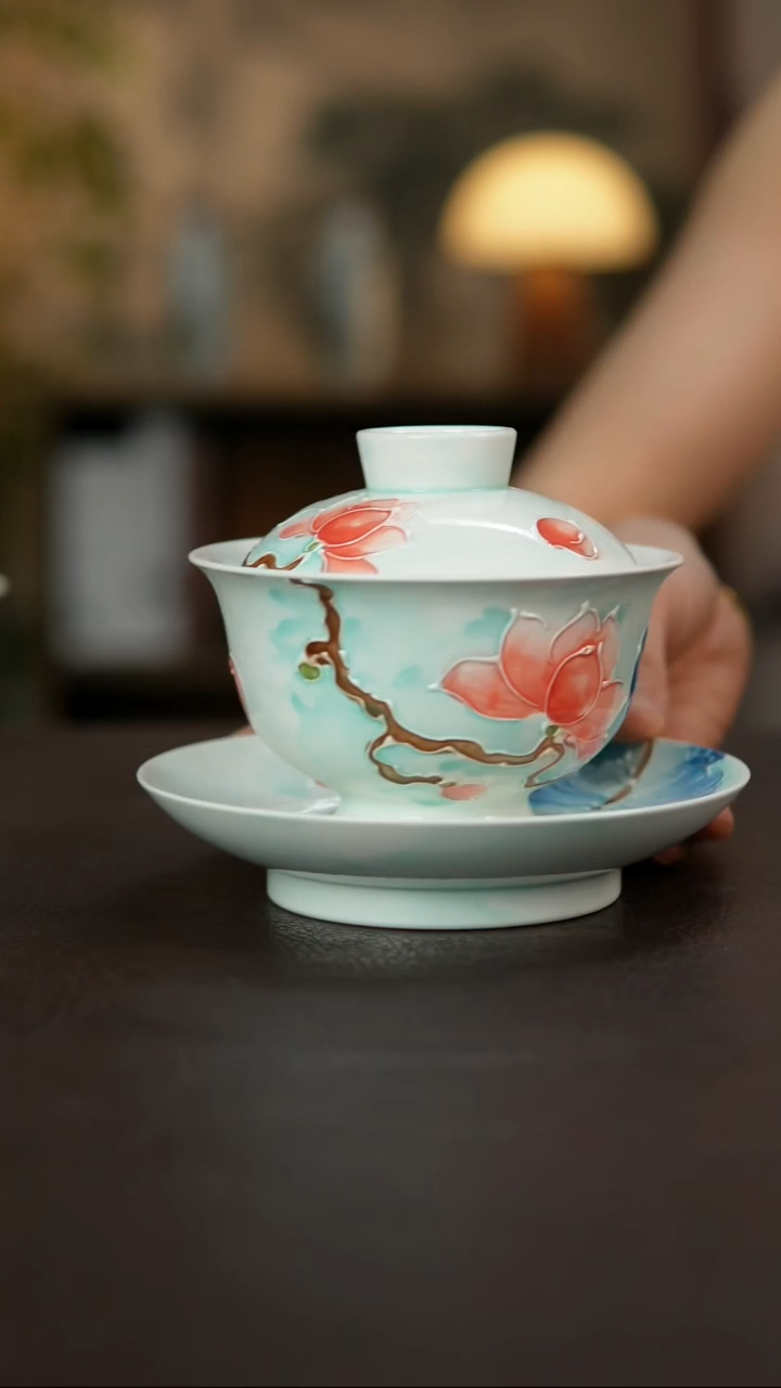 杯景德镇陶瓷杯碗柴烧多人