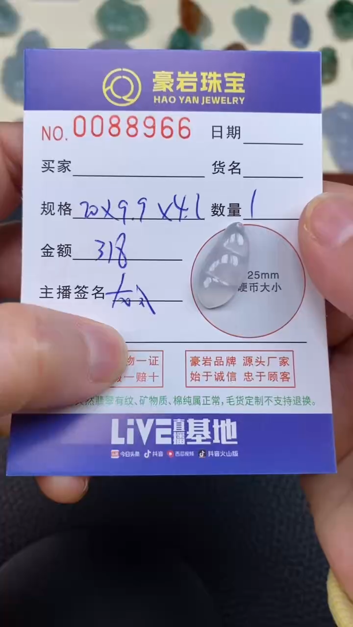 【闪购商品】翡翠颈饰未镶嵌天然A货翡翠