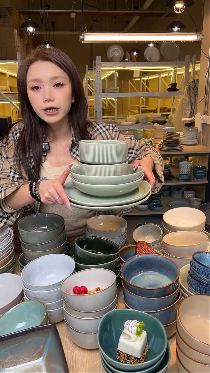 瓷128【瑕疵】外贸尾货窑变釉下彩