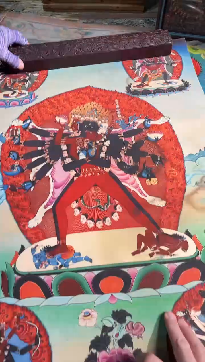 卷轴画曦曦的唐卡tk160