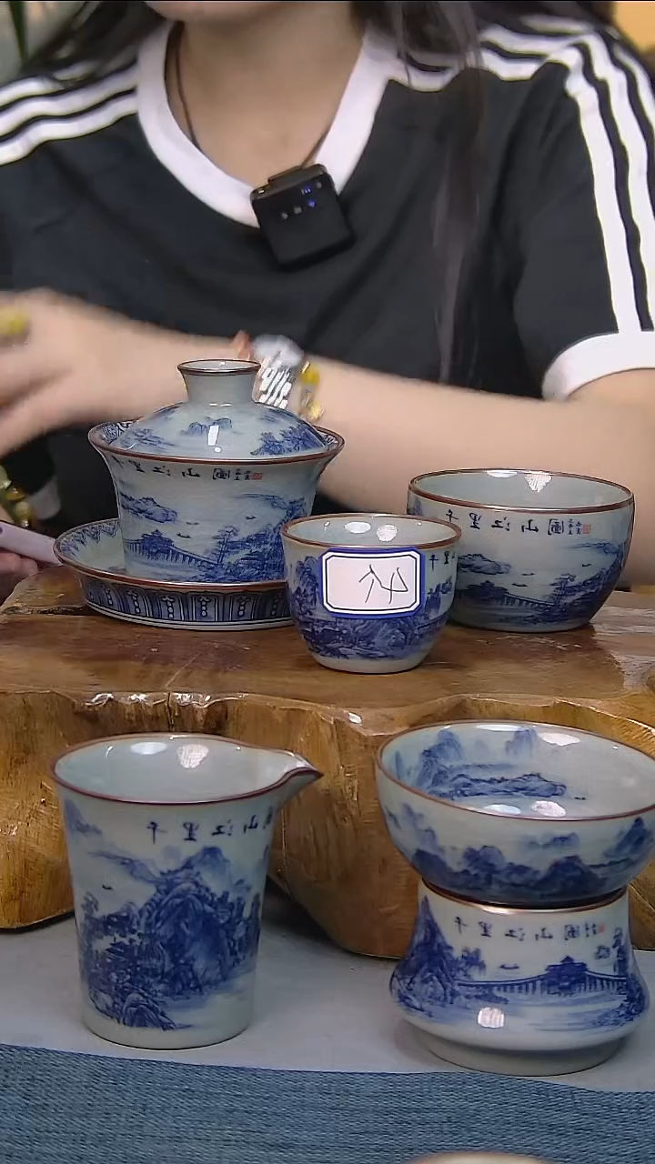 8件套陶瓷茶具家用简装系列  