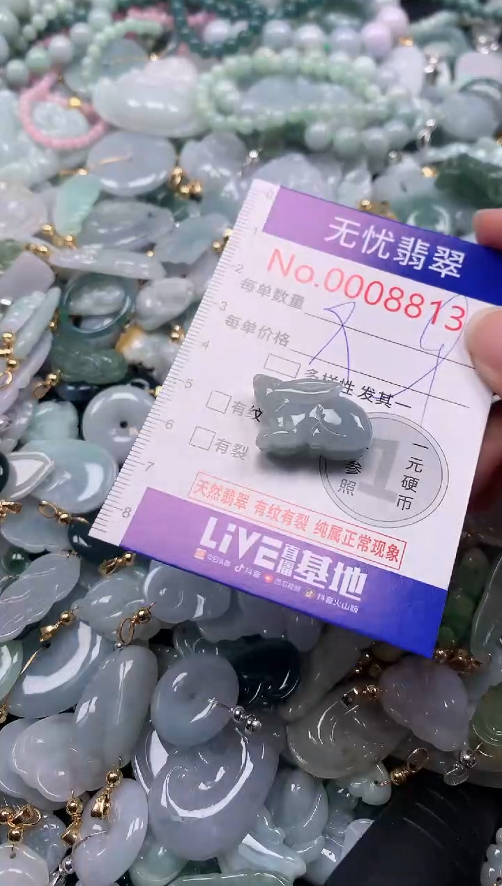 吊坠(不含链)未镶嵌翡翠8813