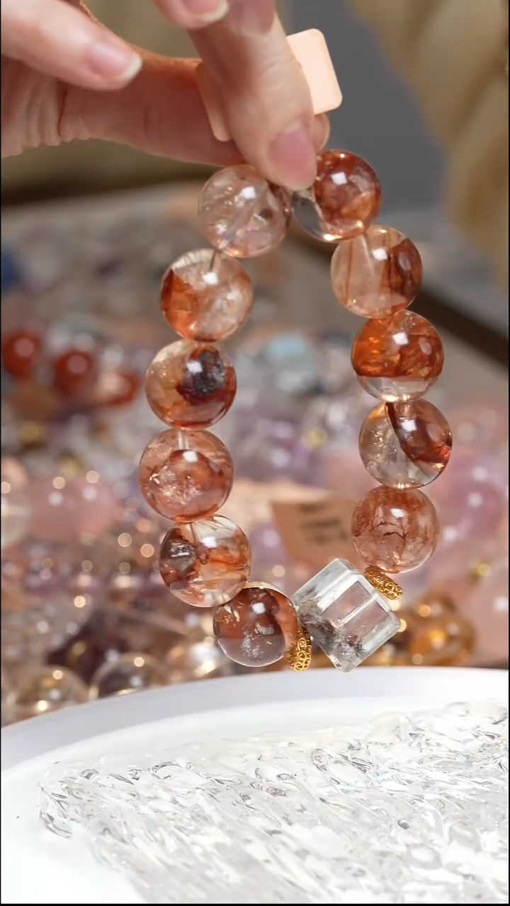 未镶嵌手串水晶红胶花手串·MM0025NOV503L199