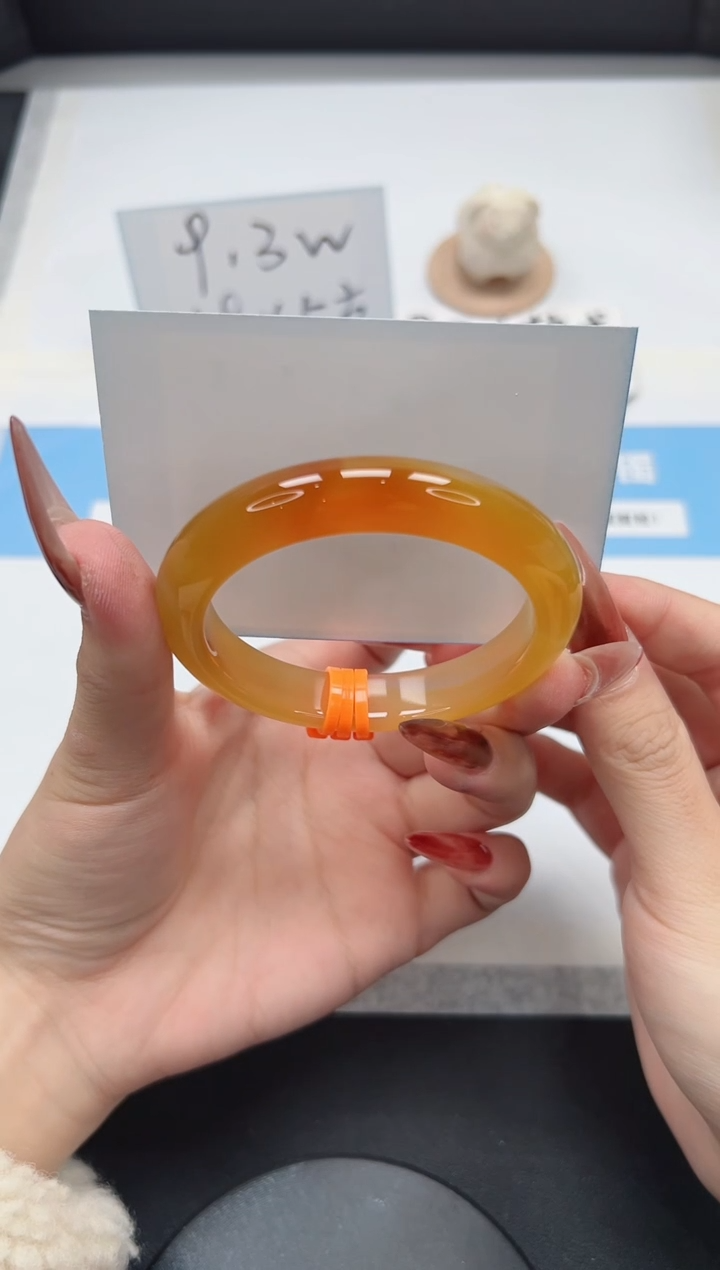 【闪购商品】玛瑙/玉髓手镯未镶嵌400/香槟54.8