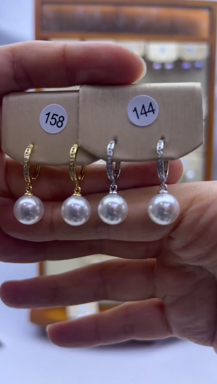 未镶嵌耳饰淡水珍珠158+144