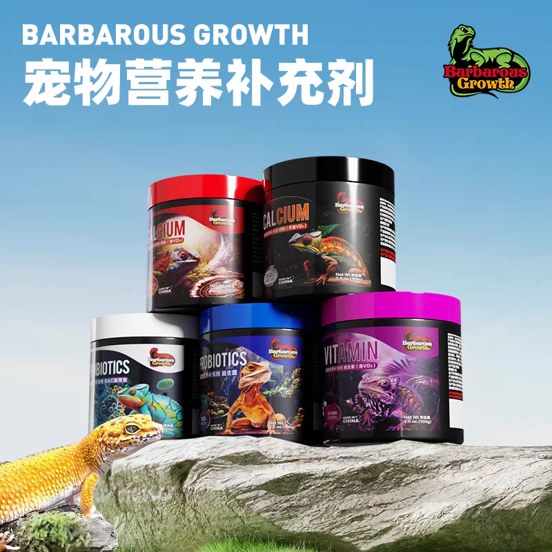 BG爬宠钙粉综合维生素适合守宫鬃狮蜥蜴睫角陆龟等