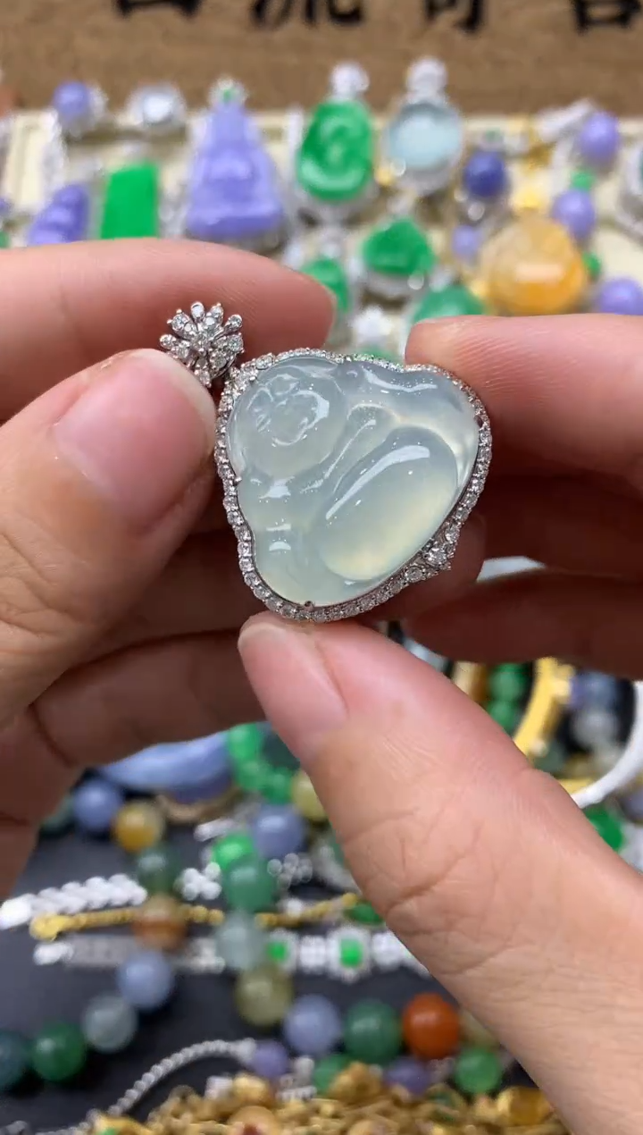 【闪购商品】翡翠颈饰18K金镶嵌241-中国好珍宝