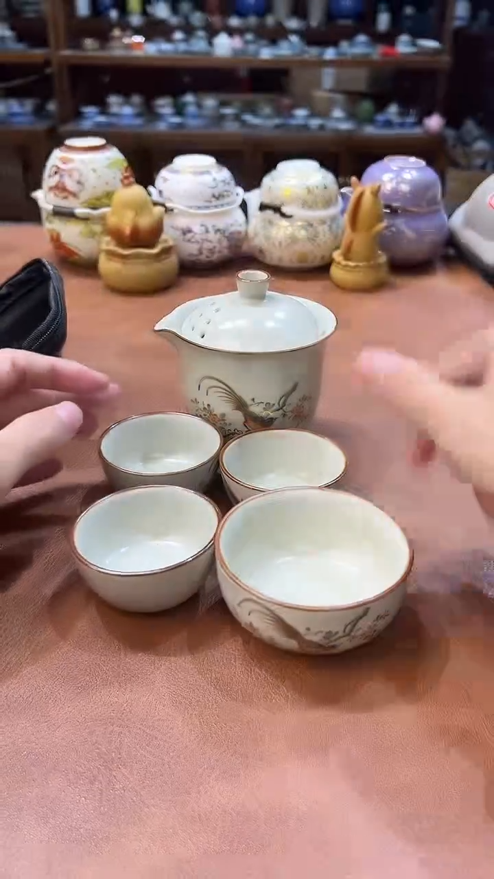 真的很便宜会开片的旅行茶具