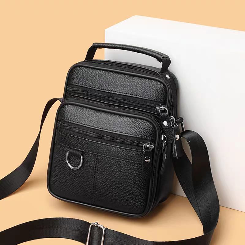 头层牛皮单肩挎包都市简约斜挎单肩包