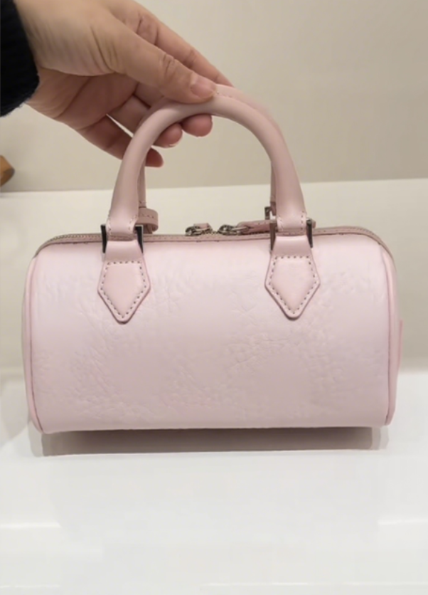 M家【18 小号轻雾粉 波士顿】迷你手提包