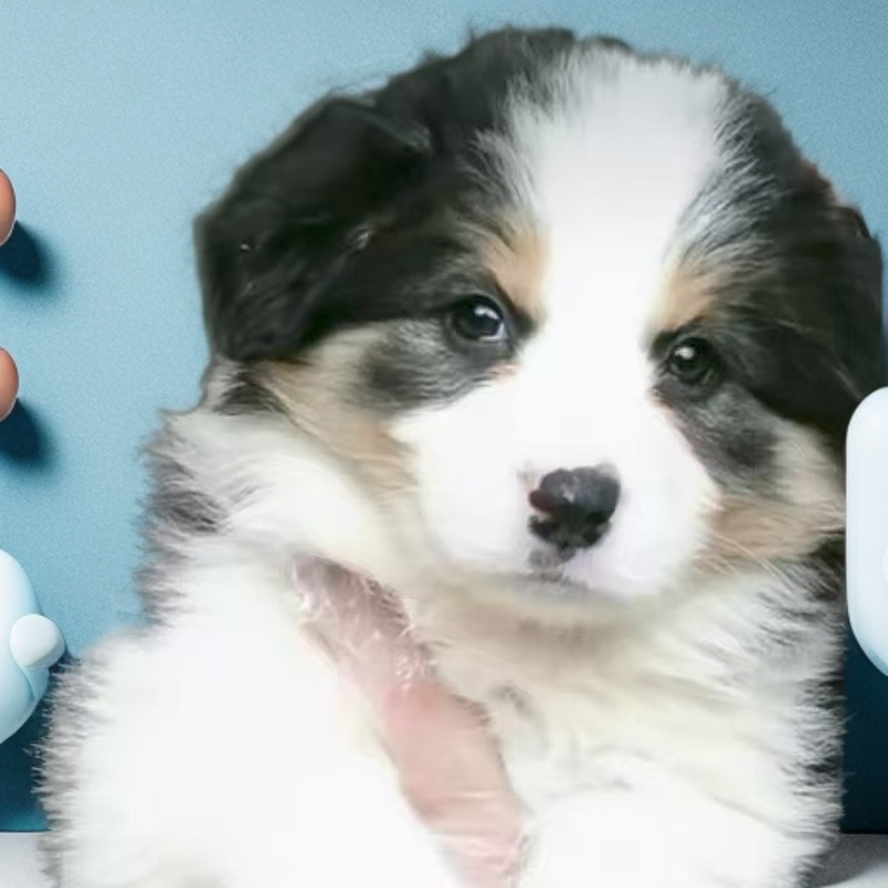 薯条  宝哥聊边三色黑白边牧 活体 宠物狗狗