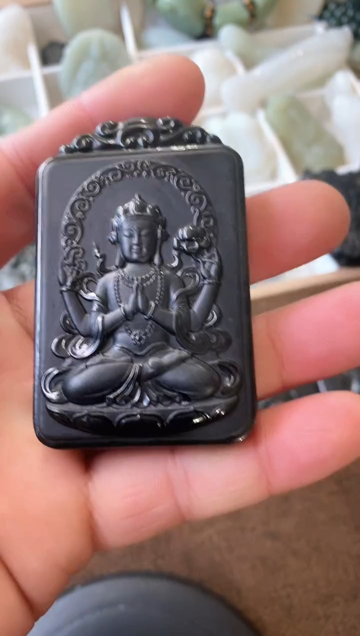 【闪购商品】和田玉吊坠(不含链)未镶嵌观音山水 