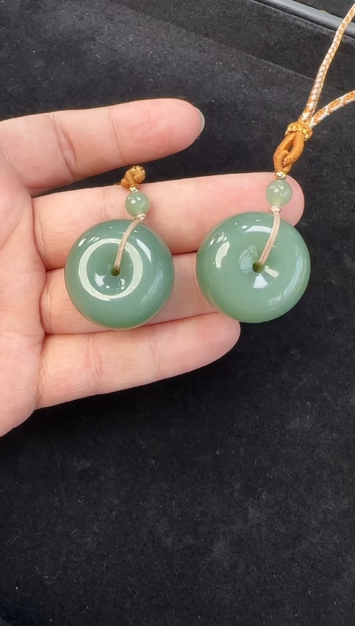 颈饰未镶嵌和田玉平安扣多样性发一