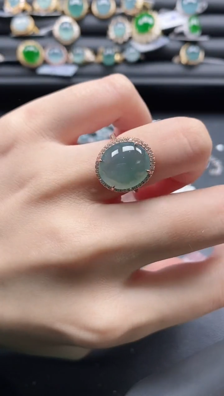 【闪购商品】翡翠戒指银S925镶嵌1111