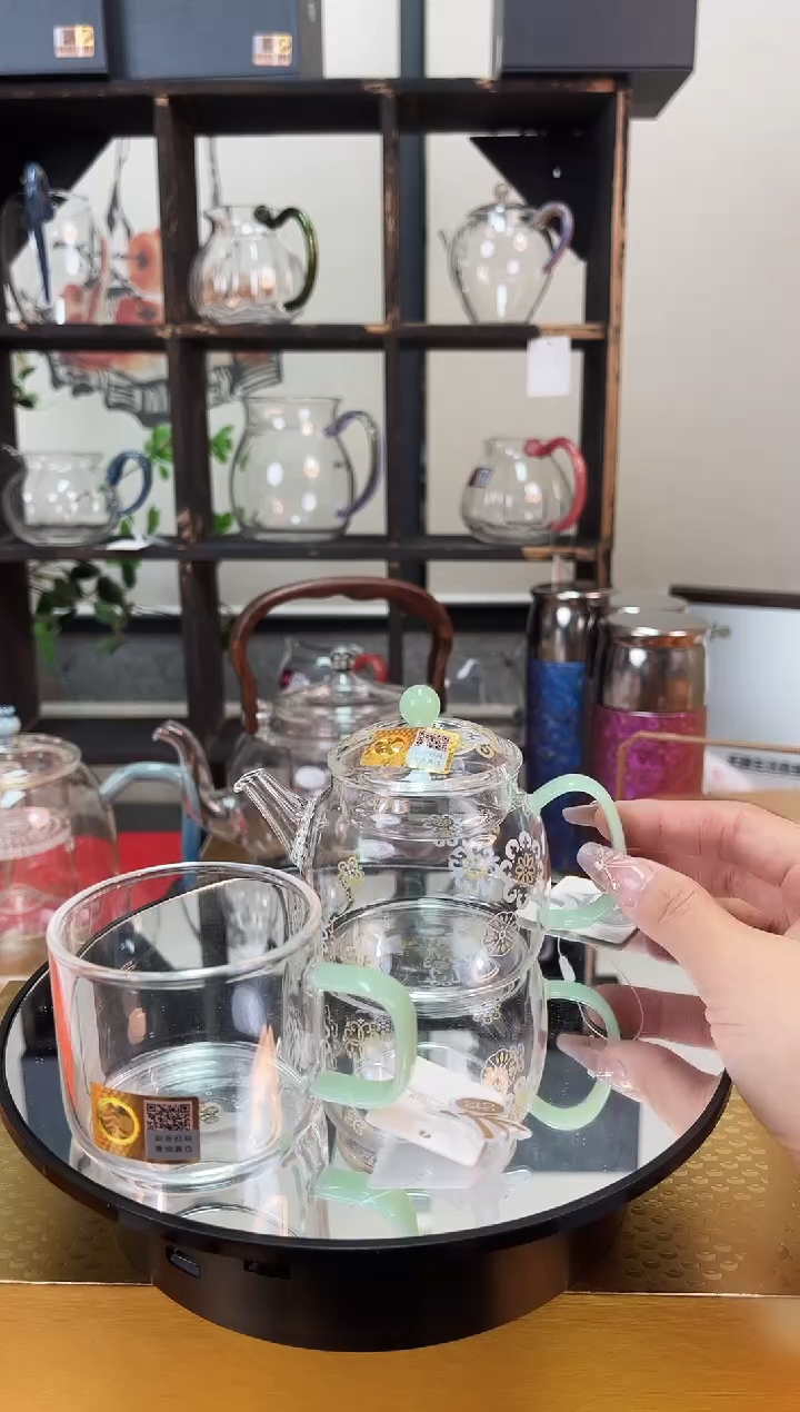 禾器/皮球花-言卿壶/浅玉+清禾杯单只