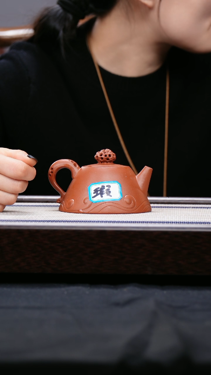 【闪购商品】紫砂茶壶瑕疵 朱泥 惊涛 