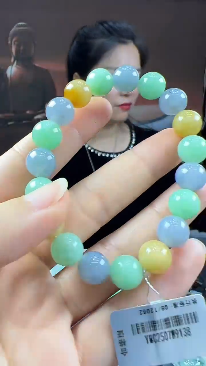 未镶嵌挂件翡翠多宝手串