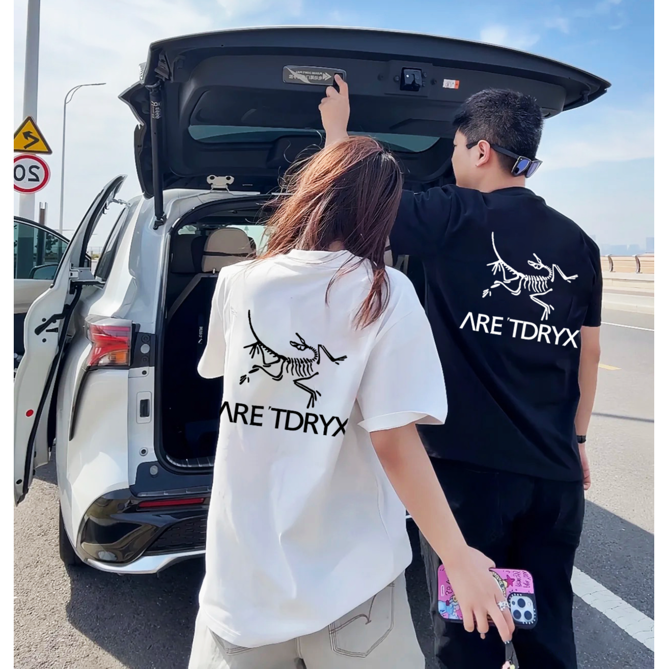 鸟家后背大logo户外高级感男女夏季重磅纯棉宽松大潮牌短袖T恤