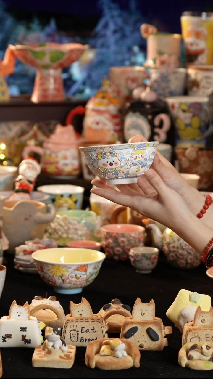 其他陶景德镇釉下彩手绘设计师款陶瓷