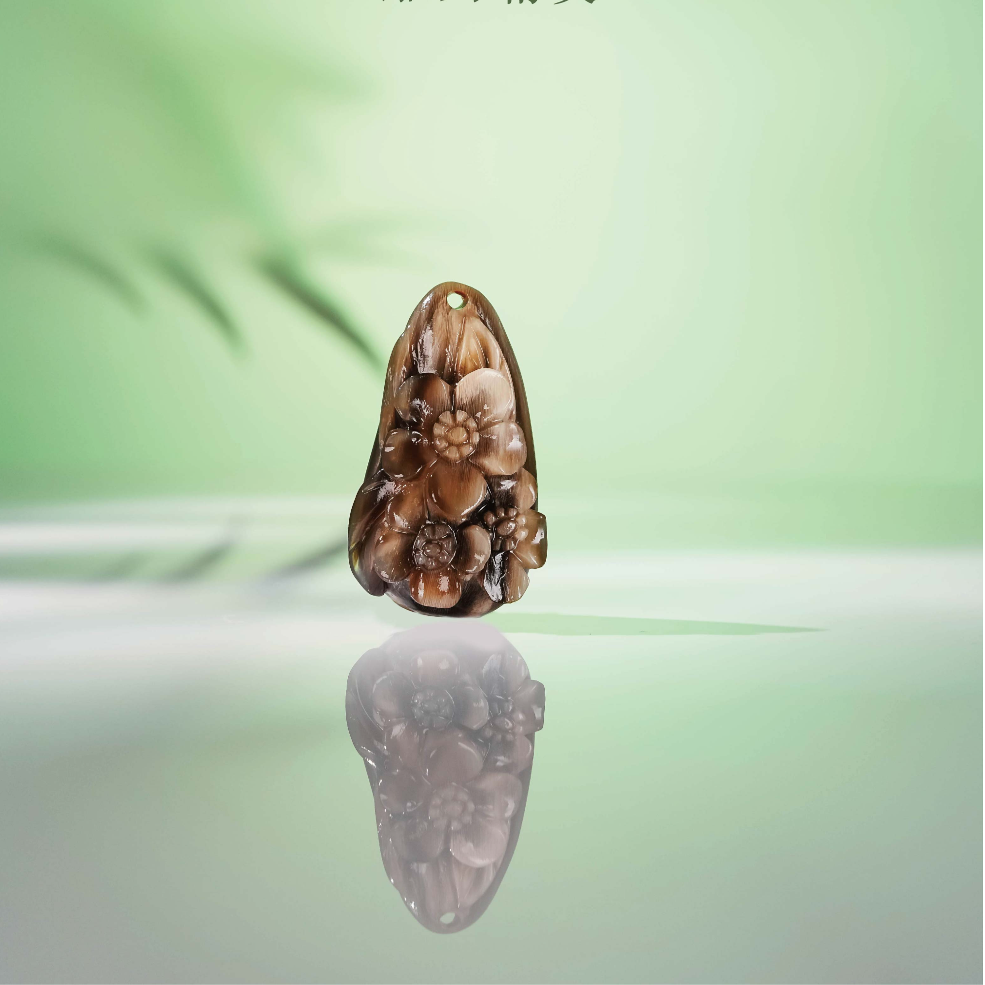 【抒己·摆件把件】天然牛羊角精雕把件挂件吊坠摆件
