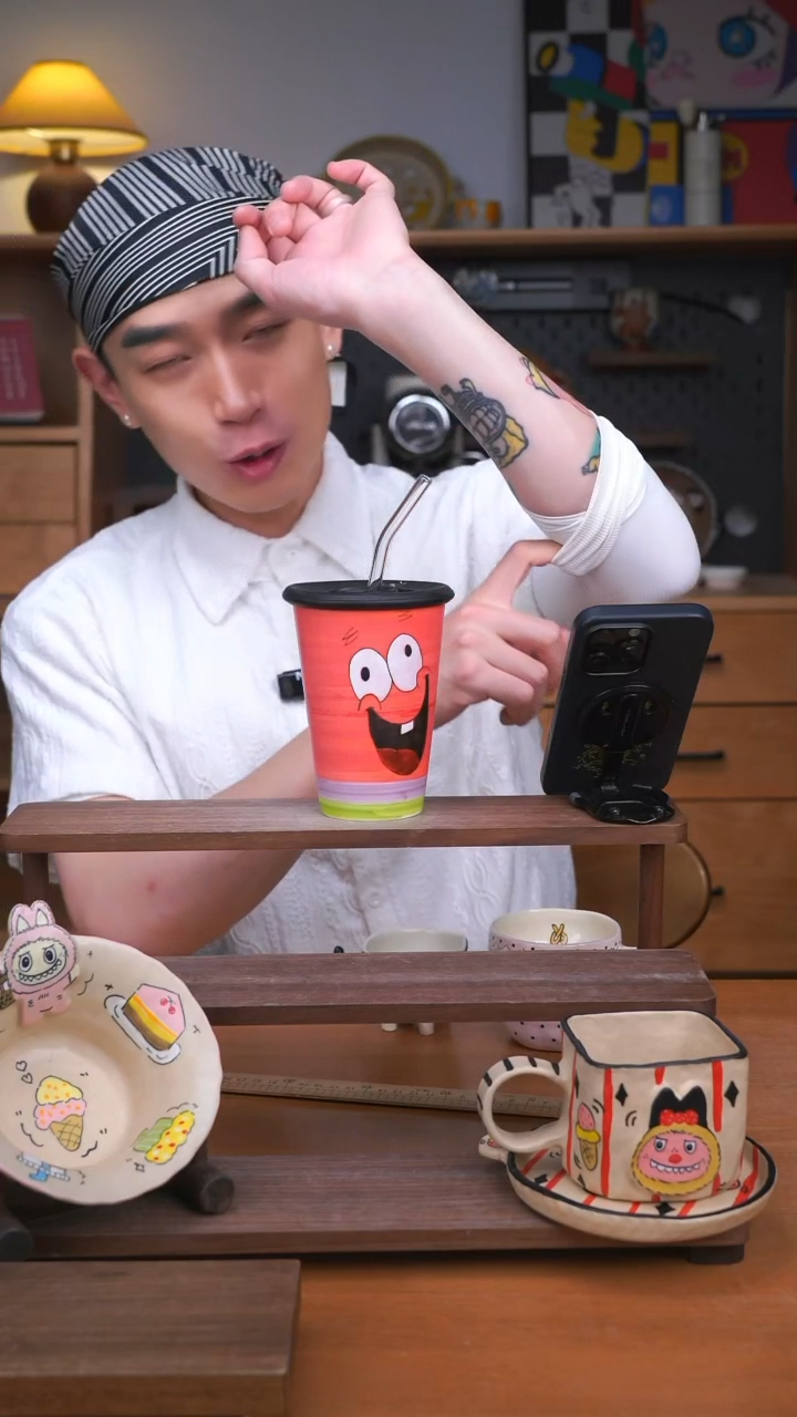 杯子景德镇可爱设计师款陶瓷