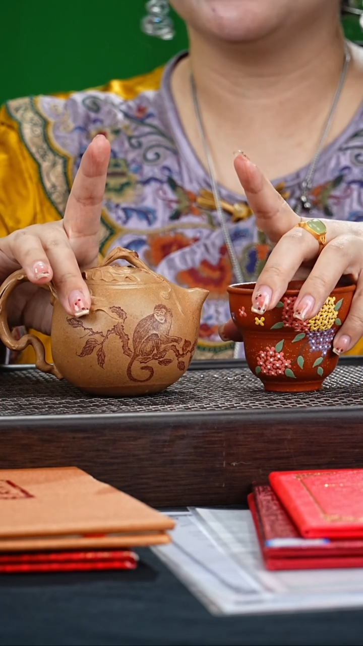 茶壶紫砂YF神猿献瑞 段泥