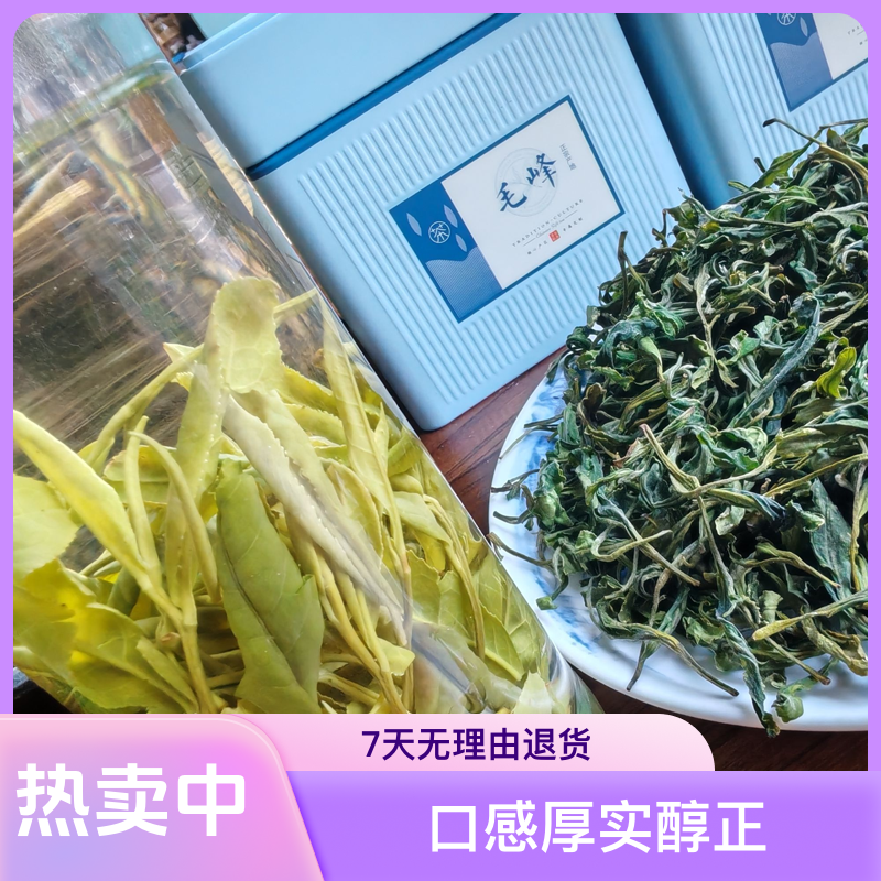 2025新茶荒野茶绿茶黄山毛峰茶天湖高山茶大叶种群起种土种口粮茶