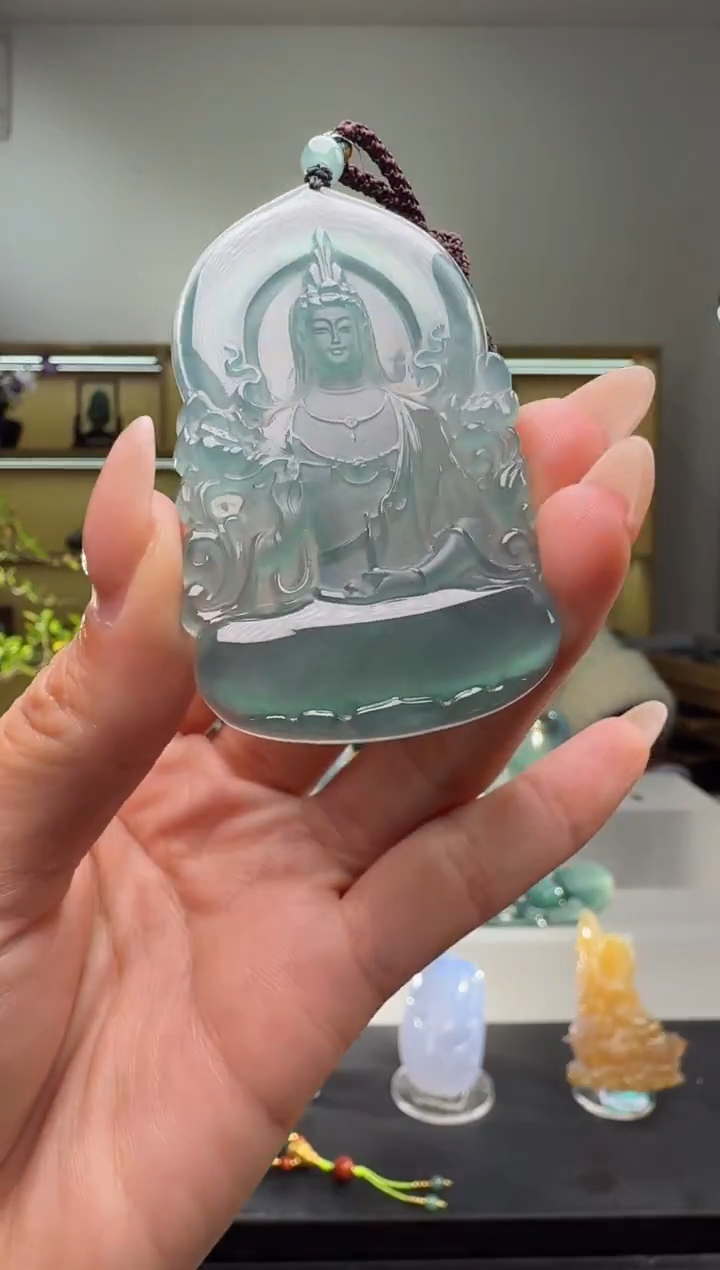 吊坠(不含链)未镶嵌翡翠观音