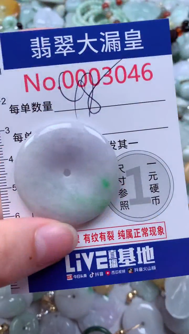 翡翠未镶嵌吊坠(不含链)3046