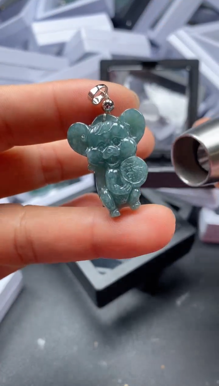 翡翠未镶嵌吊坠(不含链)2943