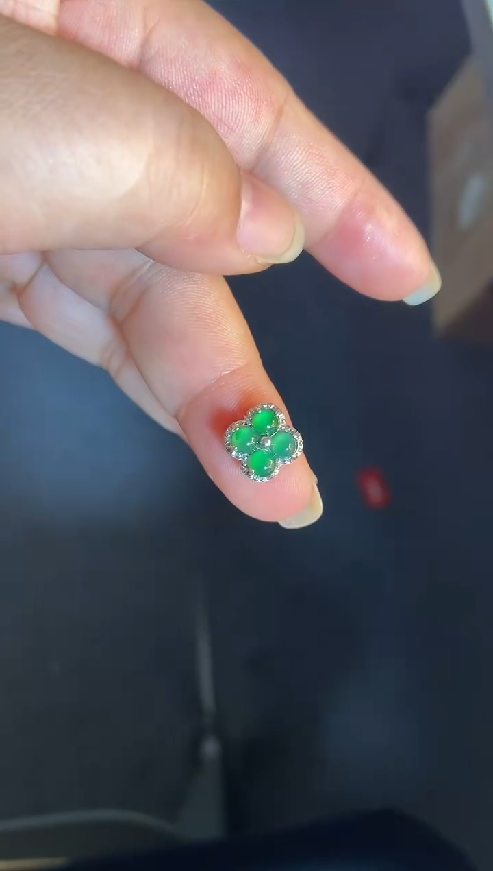 吊坠(不含链)银S925镶嵌翡翠1