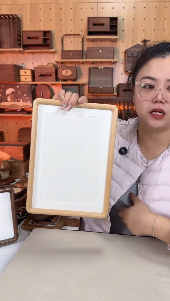 木A4榉木实木相框