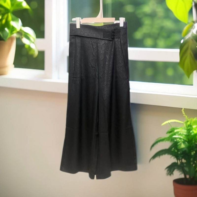 江南鑫雅阁2024 新款四季时尚百搭妈妈装裤子女款复古休闲阔腿裤