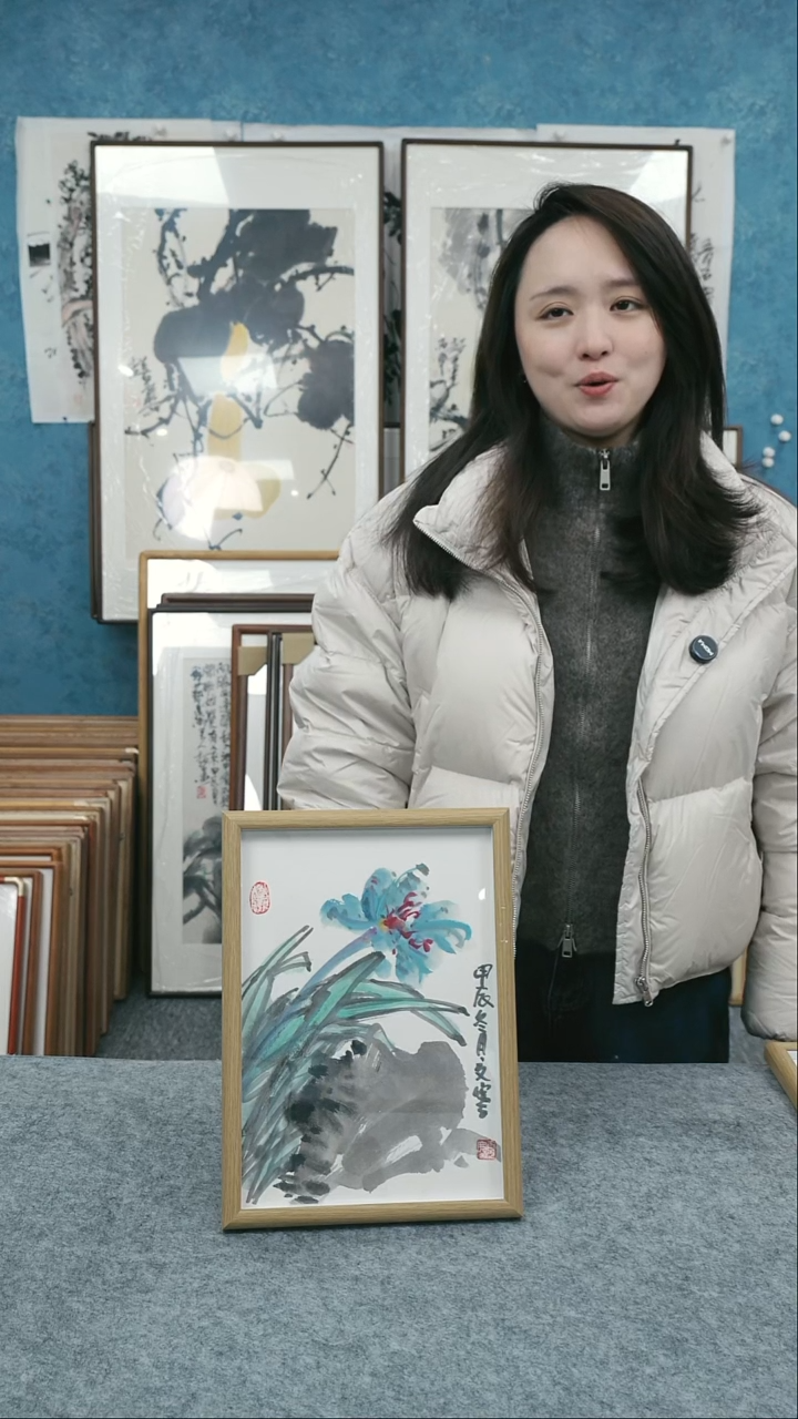 【闪购商品】国画10寸本土老师木质摆台