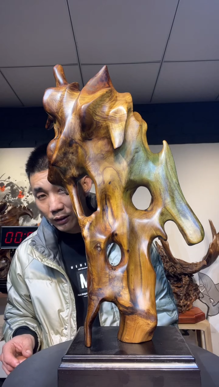 【闪购商品】金丝楠木雕金丝楠木工艺品摆件