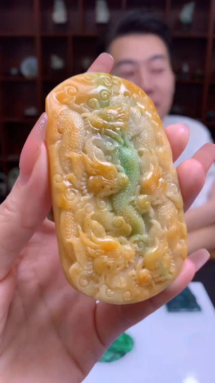 【闪购商品】定制翡翠未镶嵌1049ry-毛货挂件39