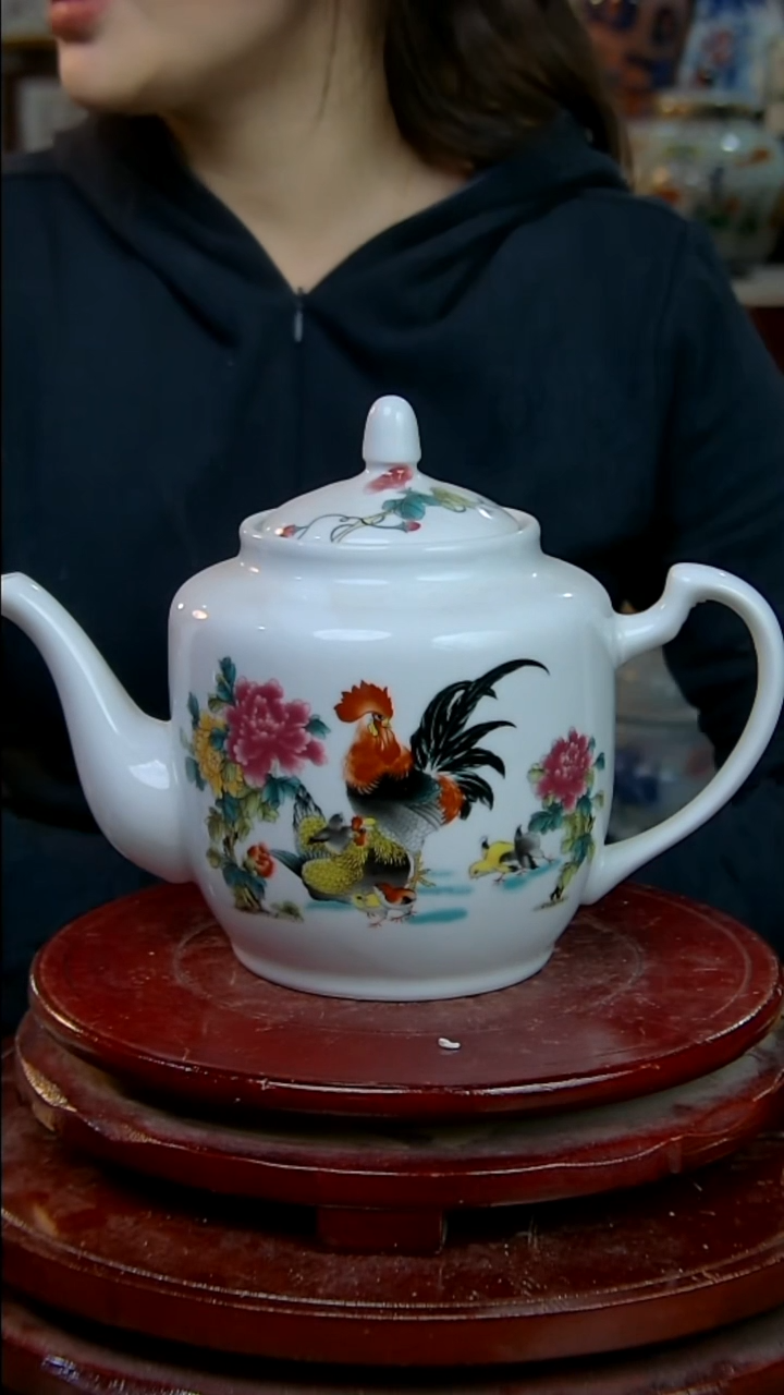 摆件陶大吉大利大茶壶