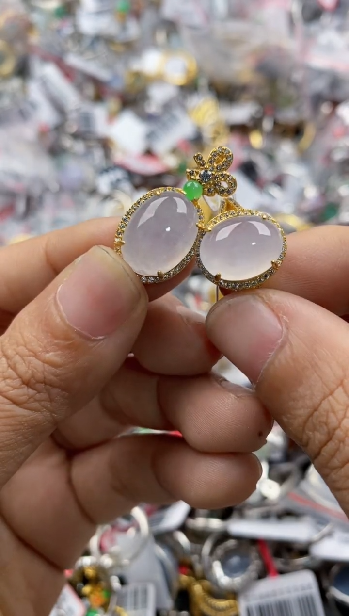 银S925镶嵌戒指翡翠888             3